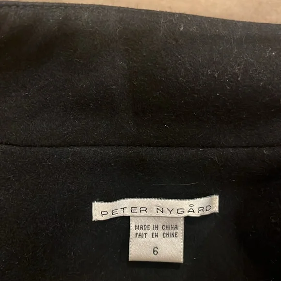 Peter Nygard Quilted Black Leather Jacket Cropped Fitted Size 6 - Picture 15 of 15